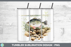 GorgeousLake Fish Sketch Tumbler design.