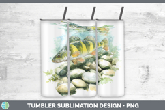 GorgeousLake Fish Sketch Tumbler design.