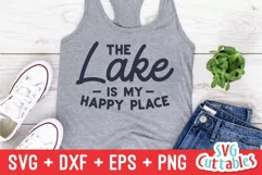 Lake SVG | The Lake Is My Happy Place | Shirt Design Product Image 3