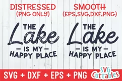 Lake SVG | The Lake Is My Happy Place | Shirt Design Product Image 2