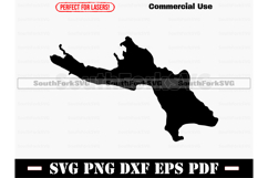 Lake Kanasatka New Hampshire Map Silhouette SVG PNG DXF EPS Product Image 1