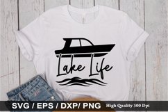 Lake Life SVG - Lake Quotes Design Product Image 1
