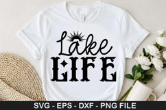 Lake Life SVG - Lake Quotes Design Product Image 1