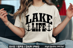 Lake Quotes SVG Design - Home is Where the Anchor Drops Product Image 4