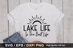 Lake Life is the Best Life SVG - Lake Quotes Design Product Image 1