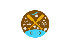 Lake Life Welcome Round Sign for Home Laser Cut SVG Design Product Image 2