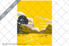 Lake Lugano in Switzerland WPA Art Deco Poster Product Image 1