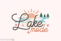 Lake SVG T-shirt Design, Lake PNG Product Image 1