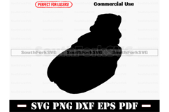 Lake Poinsette South Dakota Map Silhouette SVG PNG DXF EPS P Product Image 1
