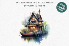 Lake Pond House Wooden Cabin Vintage Clipart Victorian Old Nursery  art Transparent Print for invitation t-shirt designs sublimation kids printable digital watercolor victorian lake pond house png, landscape clipart, Farm life jpeg sublimation clip art