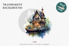 Lake Pond House Wooden Cabin Vintage Clipart Victorian Old Nursery  art Transparent Print for invitation t-shirt designs sublimation kids printable digital watercolor victorian lake pond house png, landscape clipart, Farm life jpeg sublimation clip art