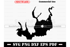 Lake Quitman Texas Map Silhouette Shape Outline Product Image 1