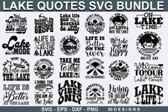 Lake Quotes SVG Bundle - Lake SVG Bundle ,Lake Quotes Design Product Image 1