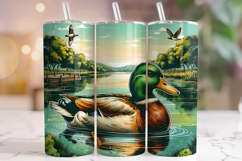Duck Tumbler Wrap PNG, Lake Tumbler, Lake Life Tumbler Wrap Product Image 1