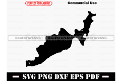 Lake Wassookeag Maine Map SVG PNG DXF EPS PDF Product Image 1