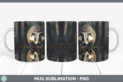 GorgeousLake Woodland Mug Wrap design.