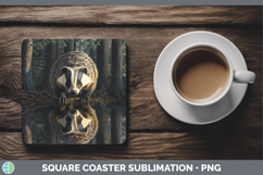GorgeousLake Woodland Square Coaster design.