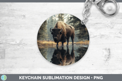 GorgeousLake Woodland Keychain design.