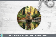 GorgeousLake Woodland Keychain design.