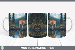 GorgeousLake Woodland Mug Wrap design.
