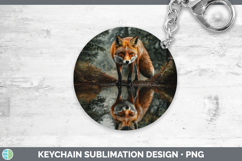 GorgeousLake Woodland Keychain design.