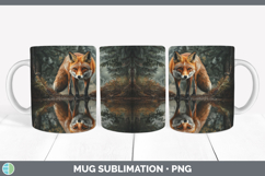GorgeousLake Woodland Mug Wrap design.
