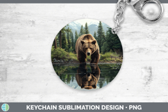 GorgeousLake Woodland Keychain design.
