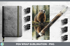 GorgeousLake Woodland Pen Wrap design.