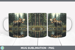 GorgeousLake Woodland Mug Wrap design.