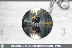 GorgeousLake Woodland Keychain design.