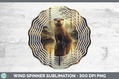 GorgeousLake Woodland Wind Spinner design.