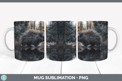GorgeousLake Woodland Mug Wrap design.