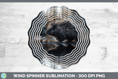 GorgeousLake Woodland Wind Spinner design.