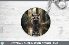 GorgeousLake Woodland Keychain design.