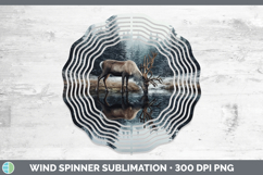 GorgeousLake Woodland Wind Spinner design.