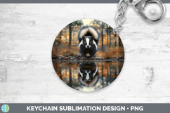 GorgeousLake Woodland Keychain design.