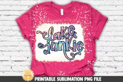 Tie Dye Lake Sublimation PNG File | Lake Junkie Product Image 1