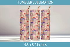Llama Pattern Tumbler Wrap Sublimation Product Image 1
