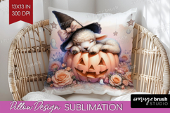 Lamb Halloween Pillow Sublimation Coquette Pillow Cover PNG Product Image 1