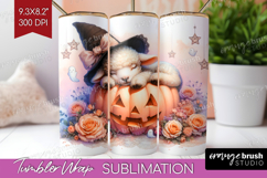 Lamb Halloween Tumbler Wrap Coquette Tumbler PNG Sublimation Product Image 1