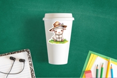 Cute Easter Bonnet Lamb Stickers at Chuckleberry Farm PNG Product Image 2