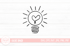 Light Bulb Outline SVG Cut File Product Image 1