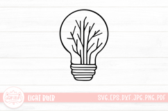 Light Bulb Outline SVG Cut File Product Image 1