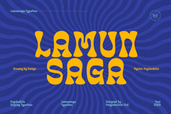 Lamunsaga Psychedelic Typeface Product Image 1