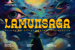 Lamunsaga Psychedelic Typeface Product Image 2