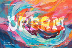 Lamunsaga Psychedelic Typeface Product Image 5