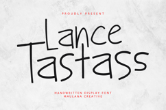 Lance Tastass Playful Handwritten Display Font Product Image 1