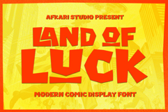 Land of Luck - Modern Comic Display Font Product Image 1