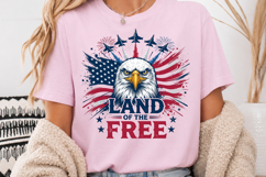 Land of the Free, 4th of July Patriotic Eagle PNG Product Image 4