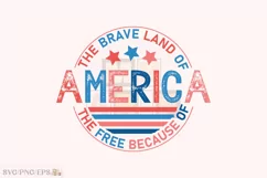 Retro Groovy 4th of July SVG T-shirt Design Product Image 1